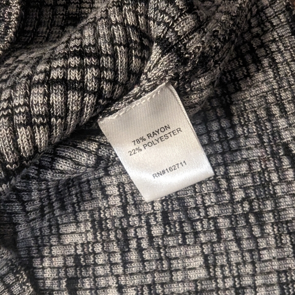 Wynter Women's Black & White Heathered Turtleneck Size Large Rayon & Poly Soft! - Picture 7 of 16